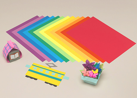 Colored outlet construction paper